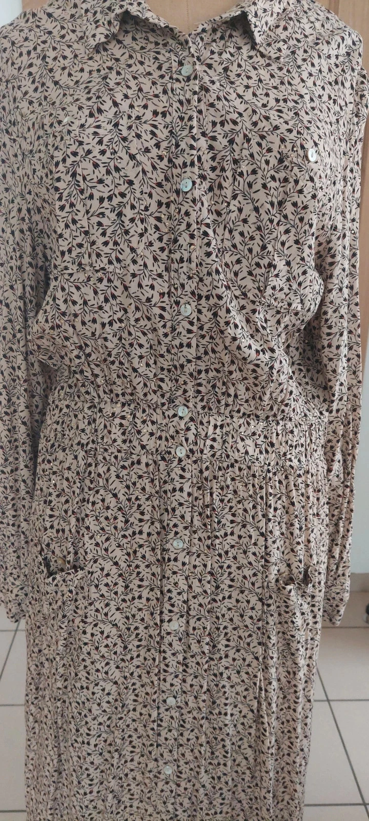 Robe longue fleurie en viscose - Inspired by Veritas - Taille XL – photo 2
